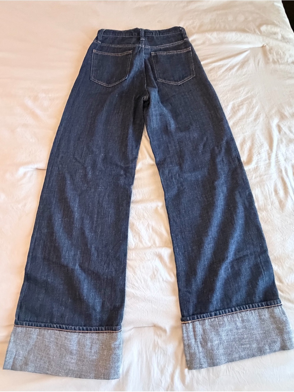 GAP Wide Leg Dark Blue Women’s Jeans - Picture 2 of 4
